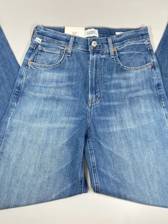 Citizens Of Humanity Denim - Citizens Of Humanity Women Jeans Blue Size 26 Lyra Long Wide Leg High Rise Bhodi